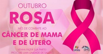 Outubro Rosa – Mês de combate ao câncer de mama e de útero