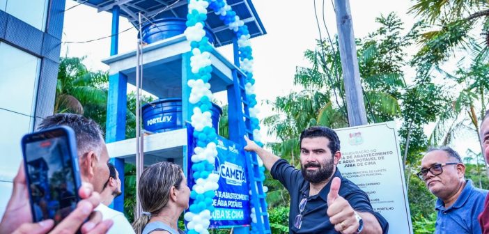 MAIS ÁGUA E QUALIDADE DE VIDA PARA JUBA DE CIMA COM A ENTREGA DO ABSTECIMENTO DE ÁGUA PELA PREFEITURA DE CAMETÁ